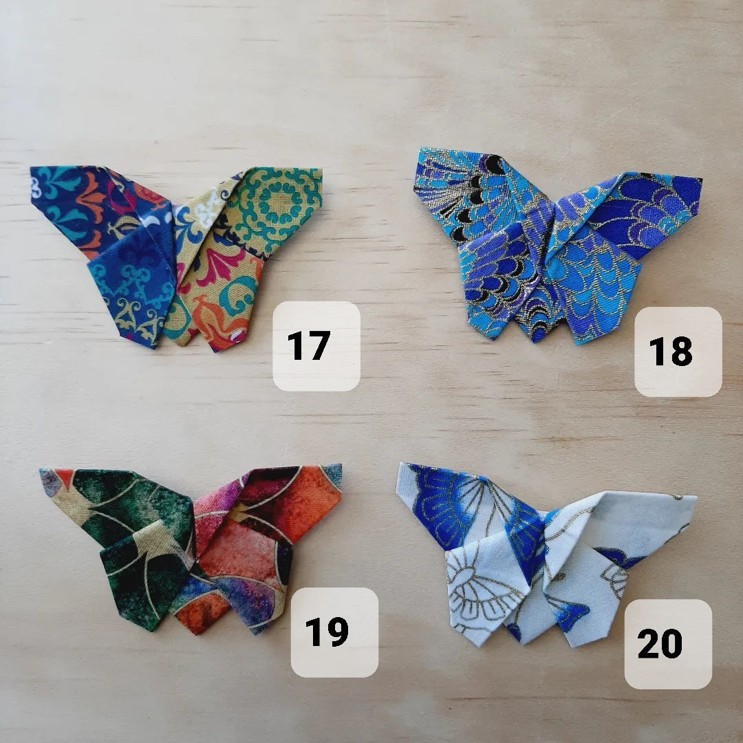 Cette broche "Papillon" en tissu est le bijou unique et original pour illuminer vos tenues avec style - C'est le Printemps