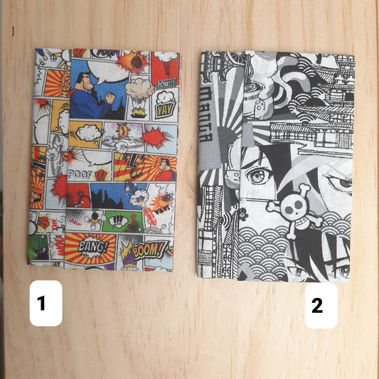 Ce portefeuille minimaliste en tissu "Manga" est super pratique pour ranger carte d'identité, permis de conduire, carte de crédit, billets