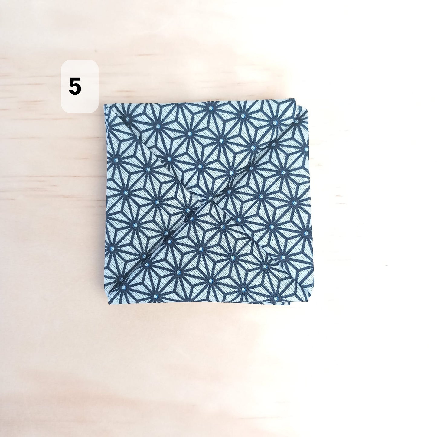 Porte-monnaie en origami en tissu