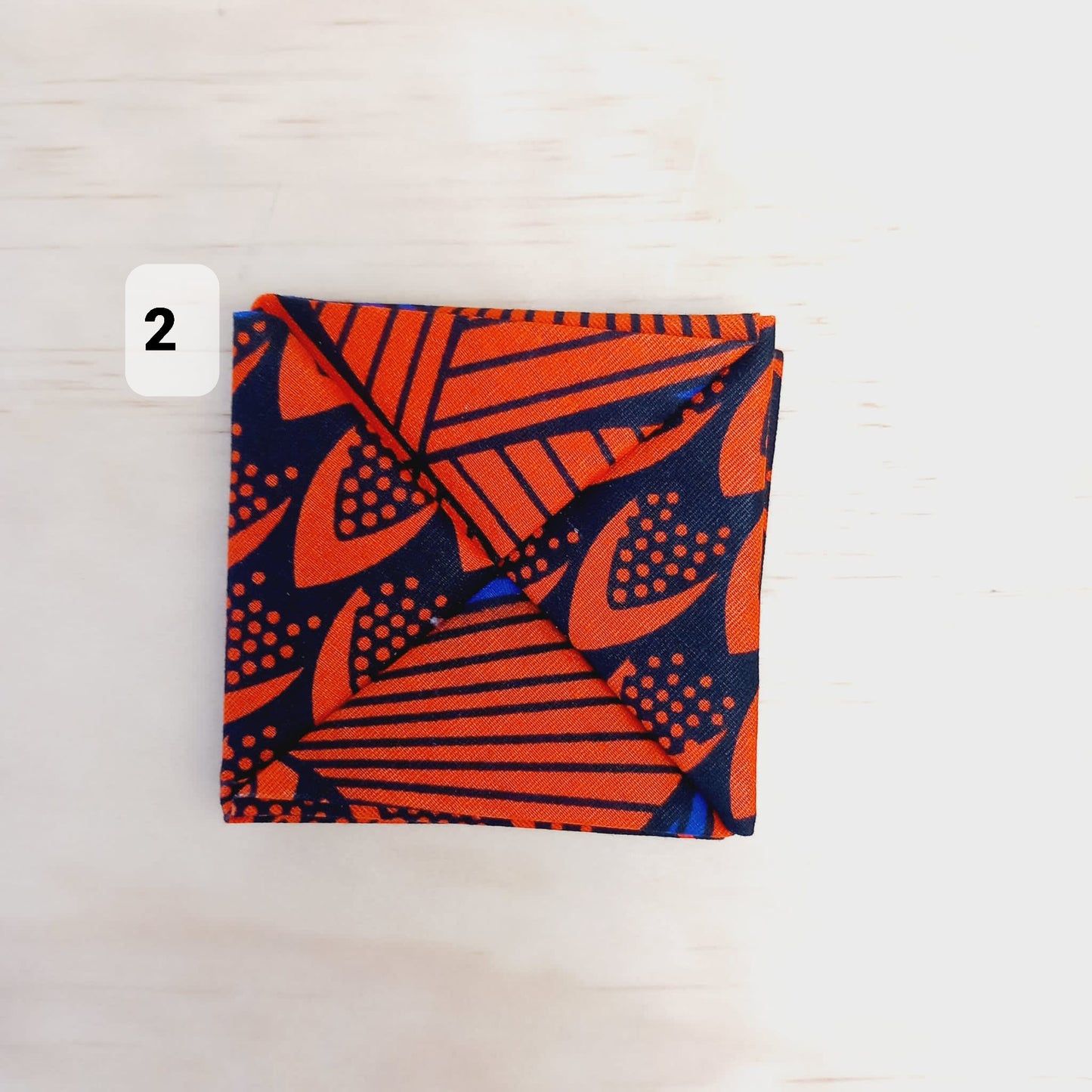 Porte-monnaie en origami en tissu wax